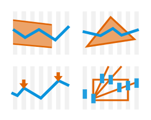 Stock drawing tools in Qlik Sense charts