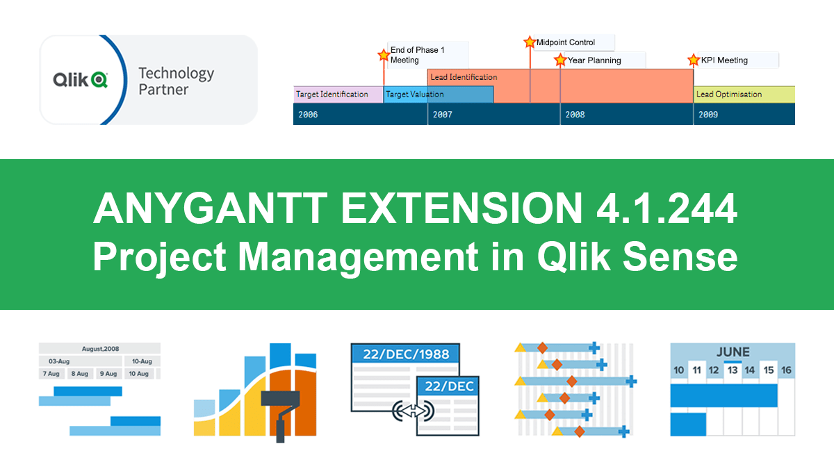 Qlik Sense Timeline Chart and More New Features in AnyGantt Extension V 4.1.244