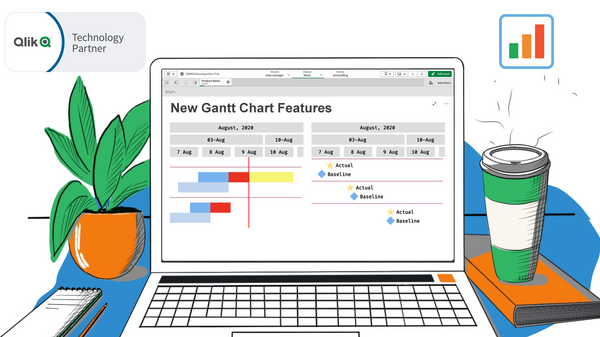 New Progress Tracking Features for Gantt Charts in Qlik Sense